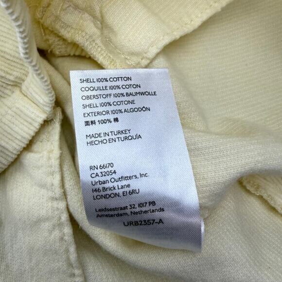 UO Bdg Ivory Corduroy Pleated High Waisted Mini Skirt Women's Size XS - Picture 5 of 7